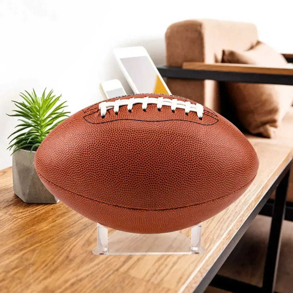 1 Pcs Acrylic Tripod Ball Holder Basketball Rugby Ball Holder Base Display Stand Football Volleyball Transparent Ball Holder