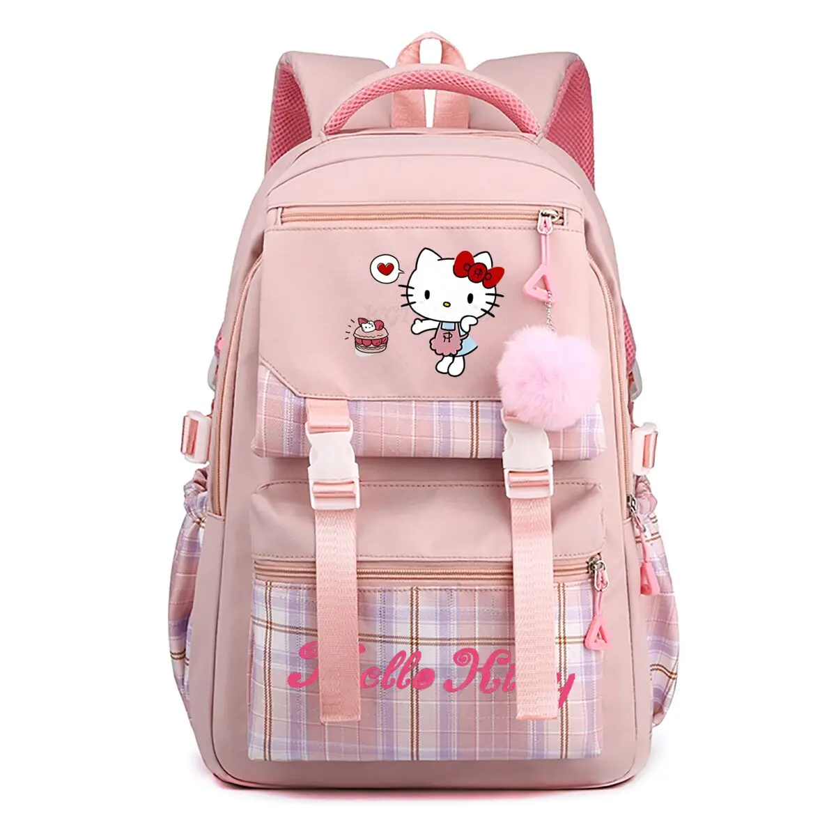 Cute Hello Kitty Schoolbags Children Teeneger Student Backpack School Students Cartoon Hello Kitty Bags Gifts Women Ruckpacks