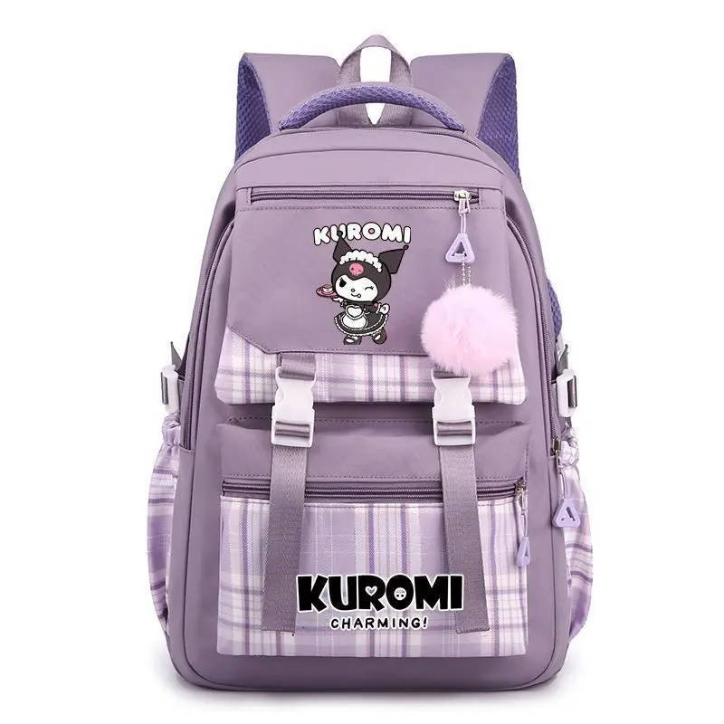 MINISO Kulomi Backpack Anime Students School Bag Cartoon Bookbag Travel Rucksack Outdoor Bag Kid Gift
