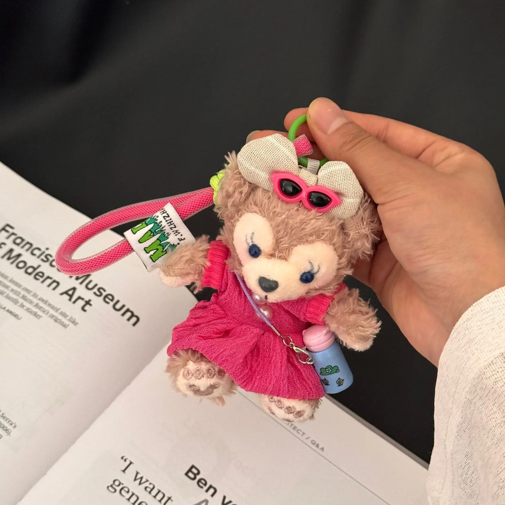 MINISO Plush Bearing Keychain Doll Pendant Duffy Doll Couple Bag Pendant Doll Girl Gift Fashion Trend Versatile Bag Accessories