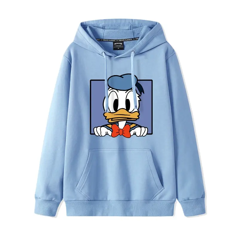 Lovers Disney Donald Duck Daisy Duck Hooded hoodie Women Sweater Loose Cartoon Couple Hooded Coat anime hoodie oversized hoodie