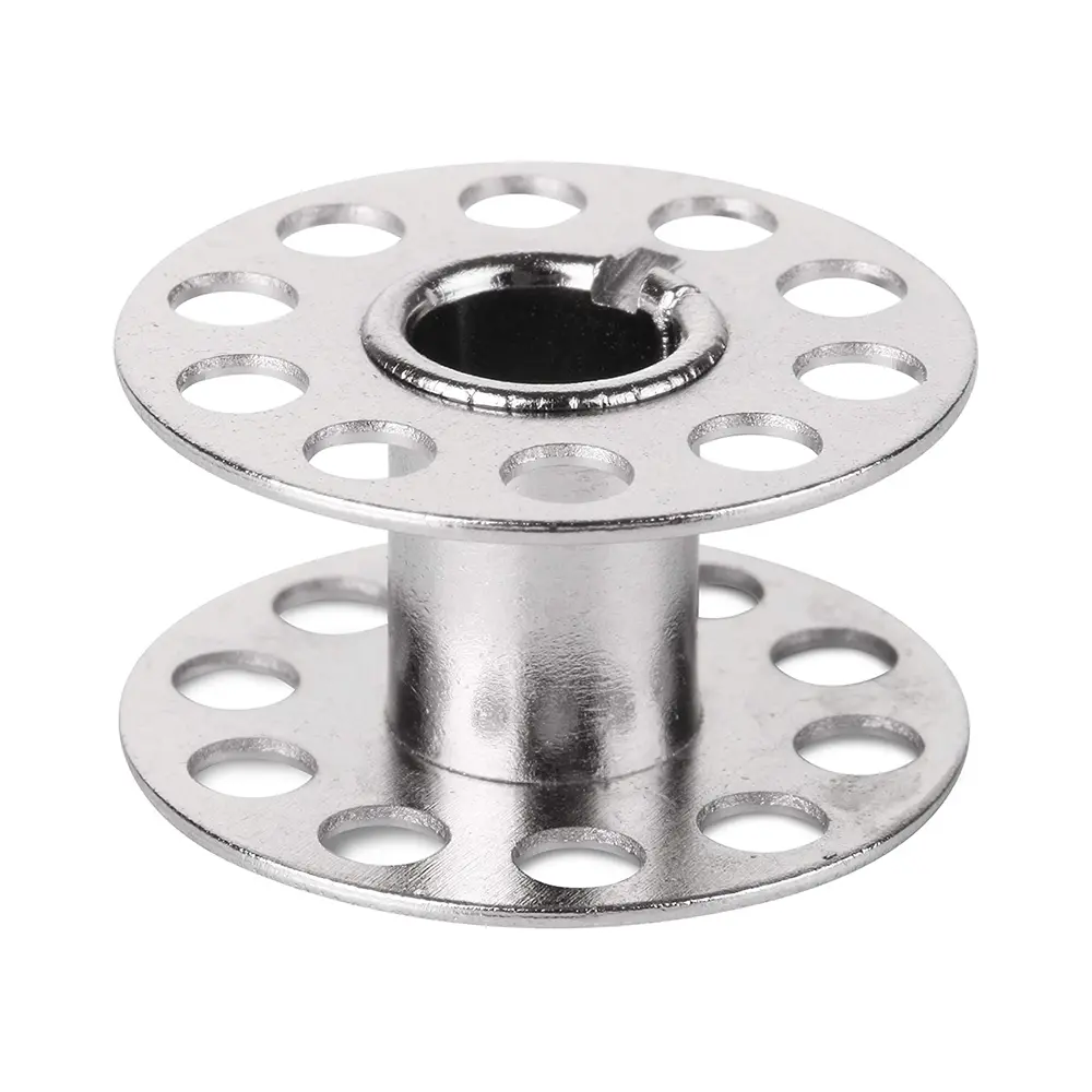 25pcs/Box Metal Spool Box Necessary  Spool For Household Sewing Machine Visible Mesh Storage Boxes DIY Sewing Tool Parts