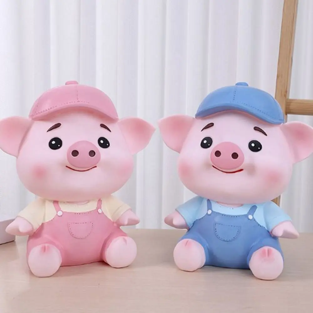 Creative Large Capacity Pig Savings Can Cartoon Anti-fall Animal Piggy Bank Cute Cartoon Piggy Bank Indoor