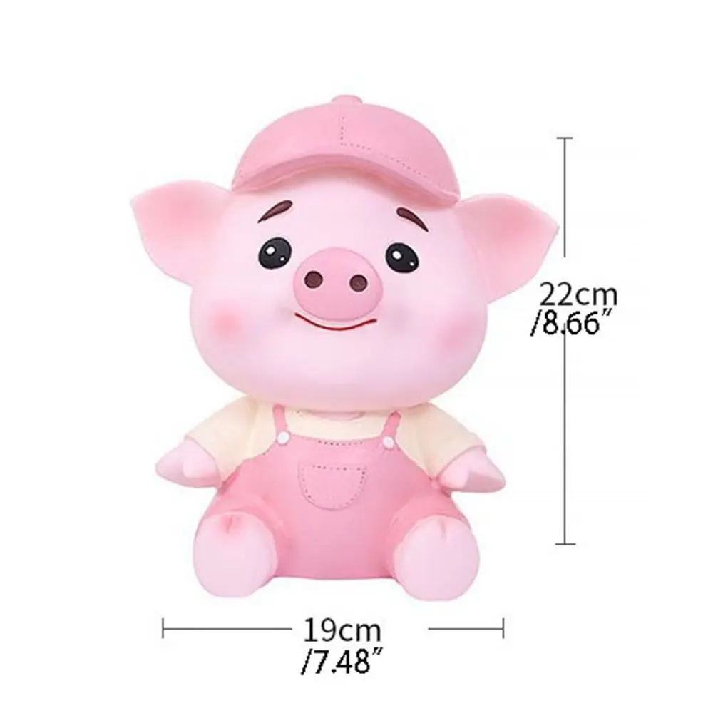 Creative Large Capacity Pig Savings Can Cartoon Anti-fall Animal Piggy Bank Cute Cartoon Piggy Bank Indoor