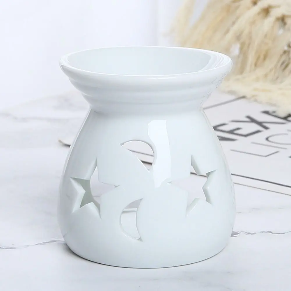 Small Star Moon Incense Burner Durable Colorful Candle Essential Oil Burner Romantic Creative Aroma Candle Holder Gift