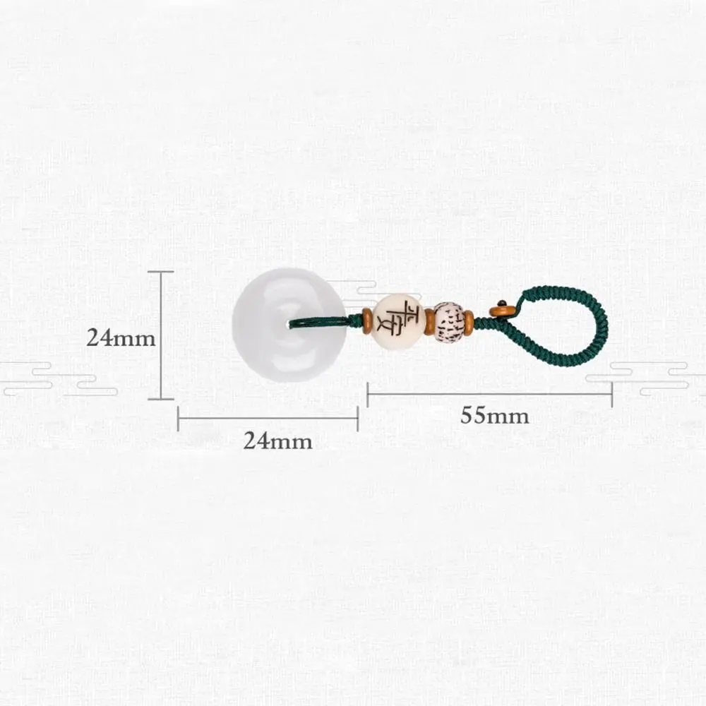 Car Pendent Bag Pendant Men Gift Hang Rope Jade Key Lanyard Keyring Safety Buckle Keychain Mobile Phone Lanyard