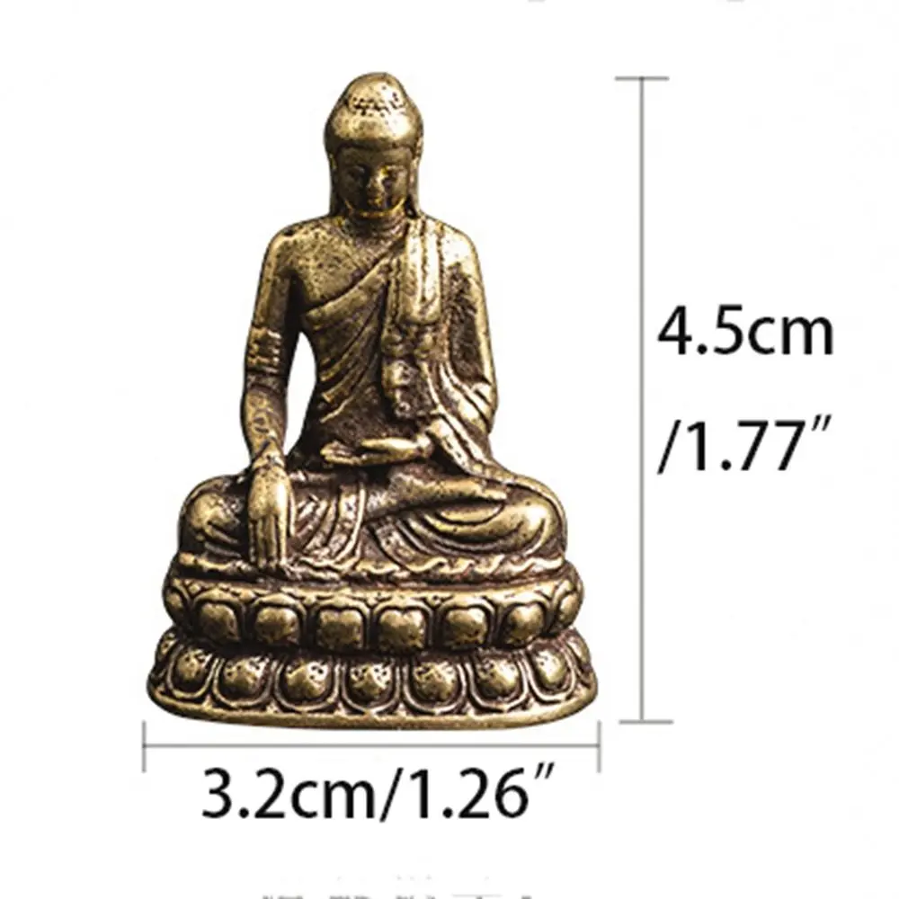 Micro-carving Antiques Easy to Clean Car Decoration Sitting Buddha Figurine Buddha Trinkets Desktop Decor Sakyamuni Statue