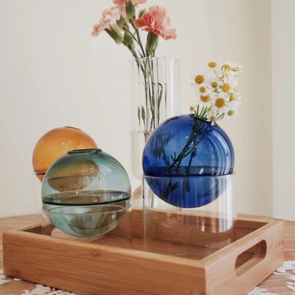 Gifts Glass Bottle Hydroponic Plant Flower Decoration Weddings Party Table Decor Home Decoration Glass Vase Flower Vase