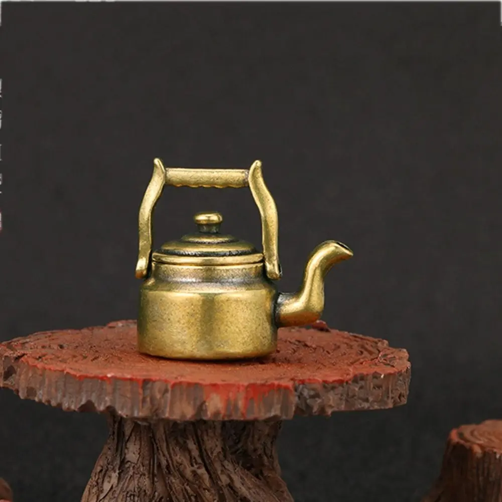 Creative Antique Copper Pocket Teapot Teapot Brass Teapot Miniatures Brass Kettle Office