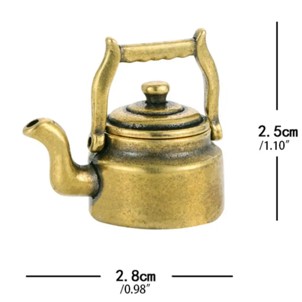 Creative Antique Copper Pocket Teapot Teapot Brass Teapot Miniatures Brass Kettle Office