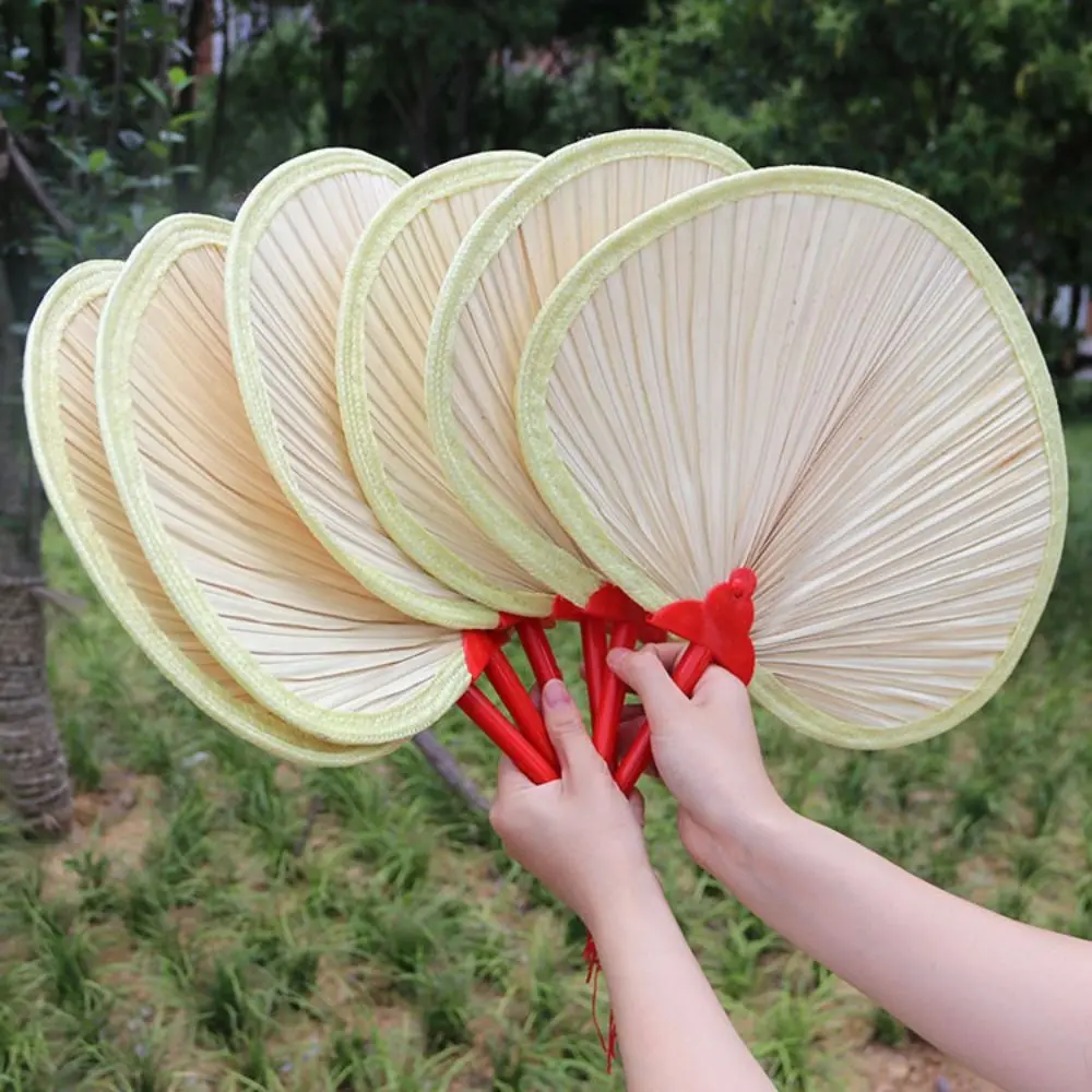Natural Handmade Hand-woven Summer Bamboo Woven Chinese Style Straw Fan Palm-Leaf Fan Hand Fan Home Decoration