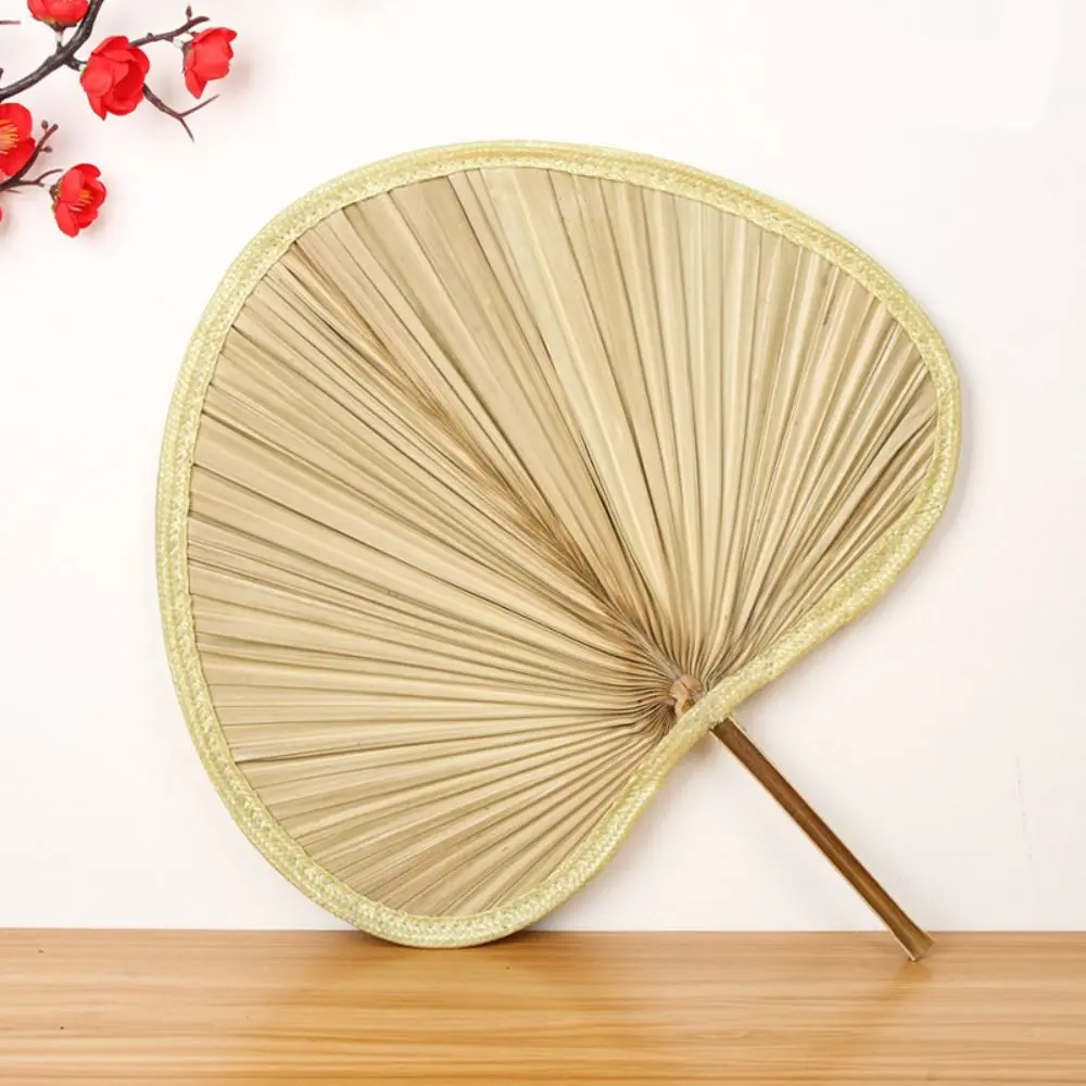 Natural Handmade Hand-woven Summer Bamboo Woven Chinese Style Straw Fan Palm-Leaf Fan Hand Fan Home Decoration