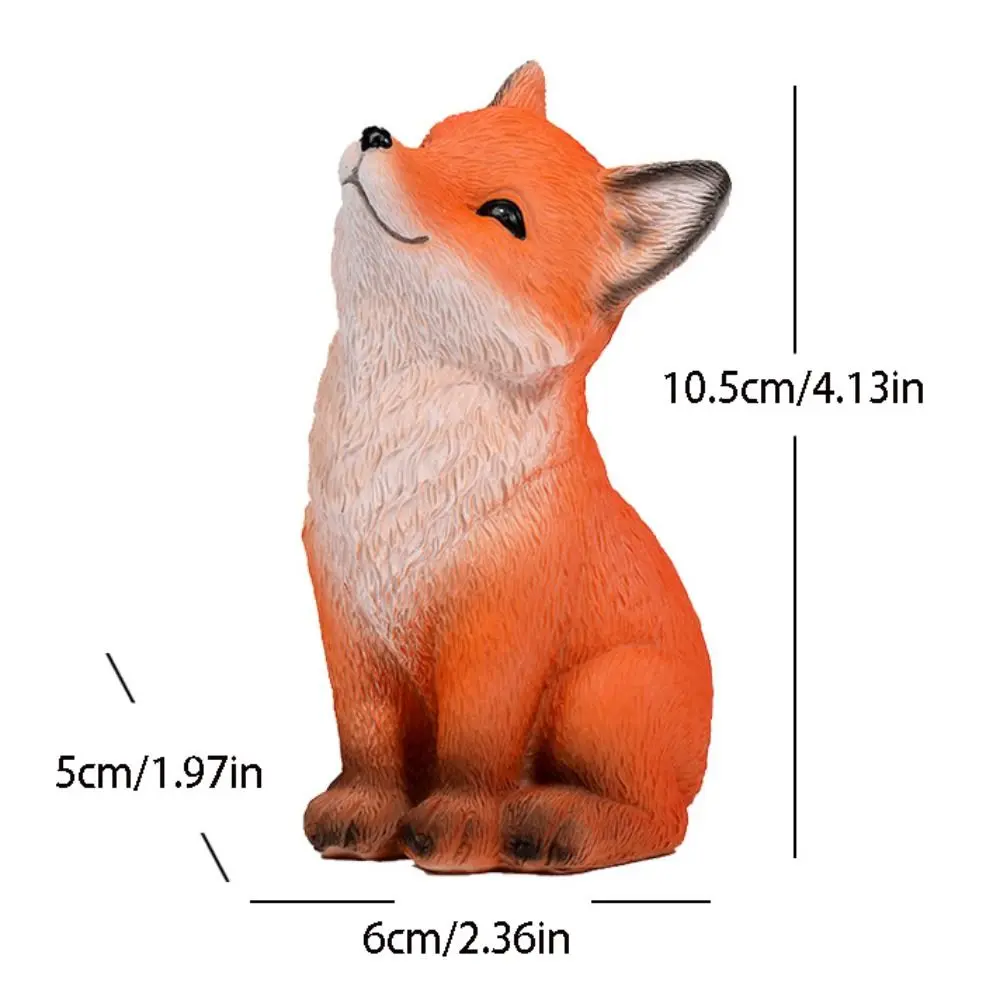 Crafts Resin Little Statue Waterproof Exquisite Animal Sculpture Cute Simulated Desktop Ornament Courtyard
