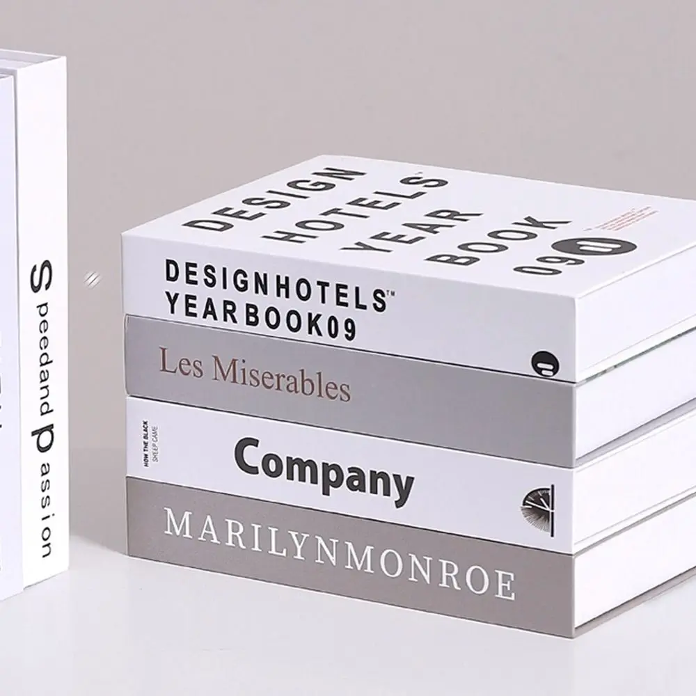 Creative Foldable Fake Book Simple English Simulation Book Nordic Modern Desktop Book Ornaments Bookcases