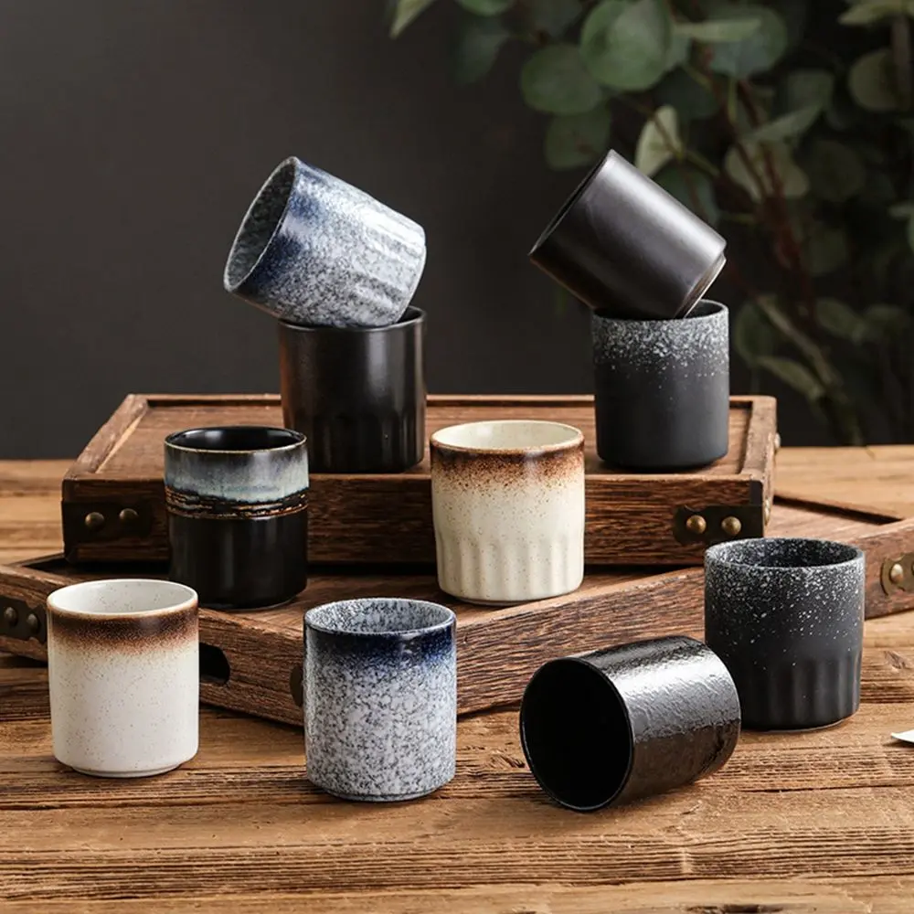 Japanese Style Asian Pottery Handmade Stoneware Ceramic Drinkware Mug Tea Cup Water Cup