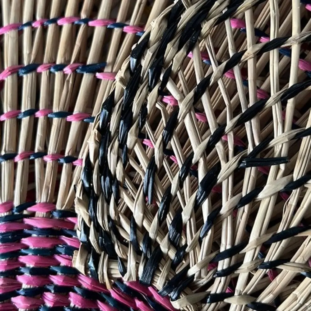 Durable Hand-Woven Handheld Fan Ancient Natural Hand-operated Fan Large Old-fashioned Wall-mounted Fan Room