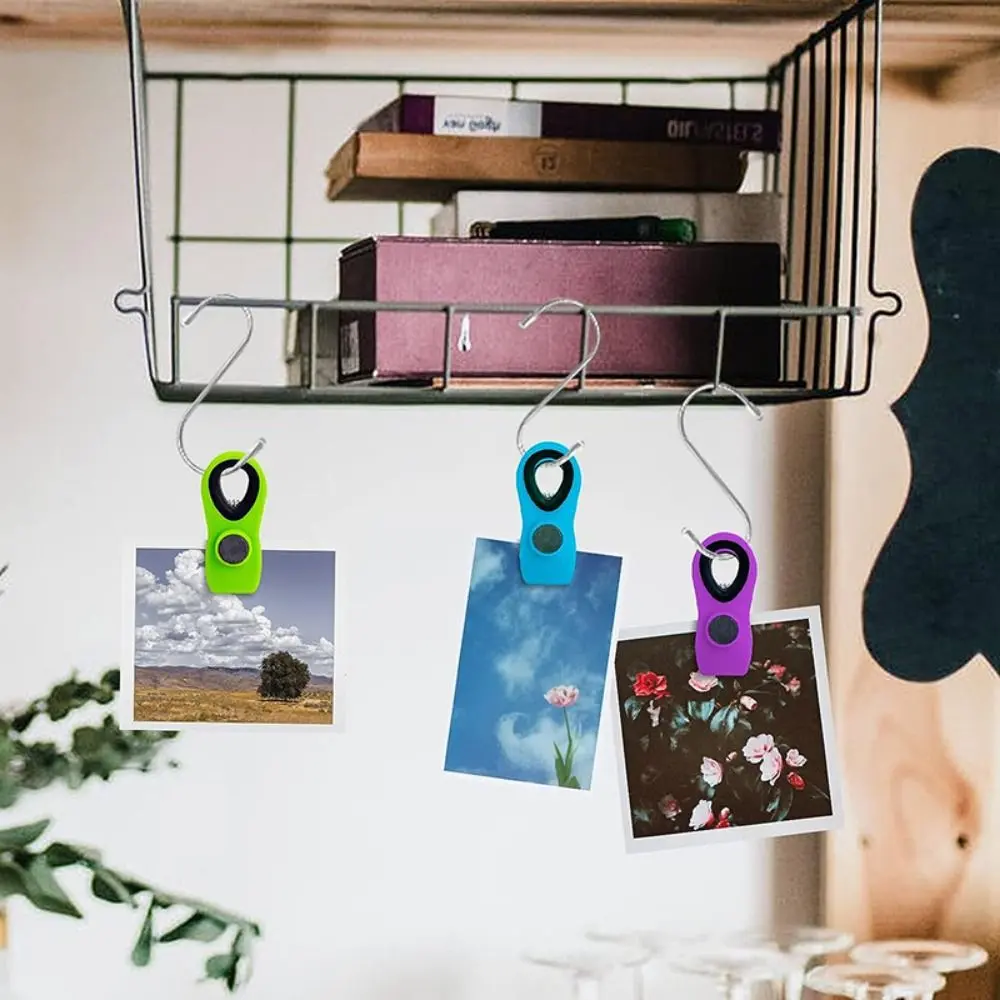 Moisture-proof Refrigerator Magnetic Clip Strong Magnet Non-slip Memo Note Magnet Clip Food Grade Food Sealing Clip Memo Note