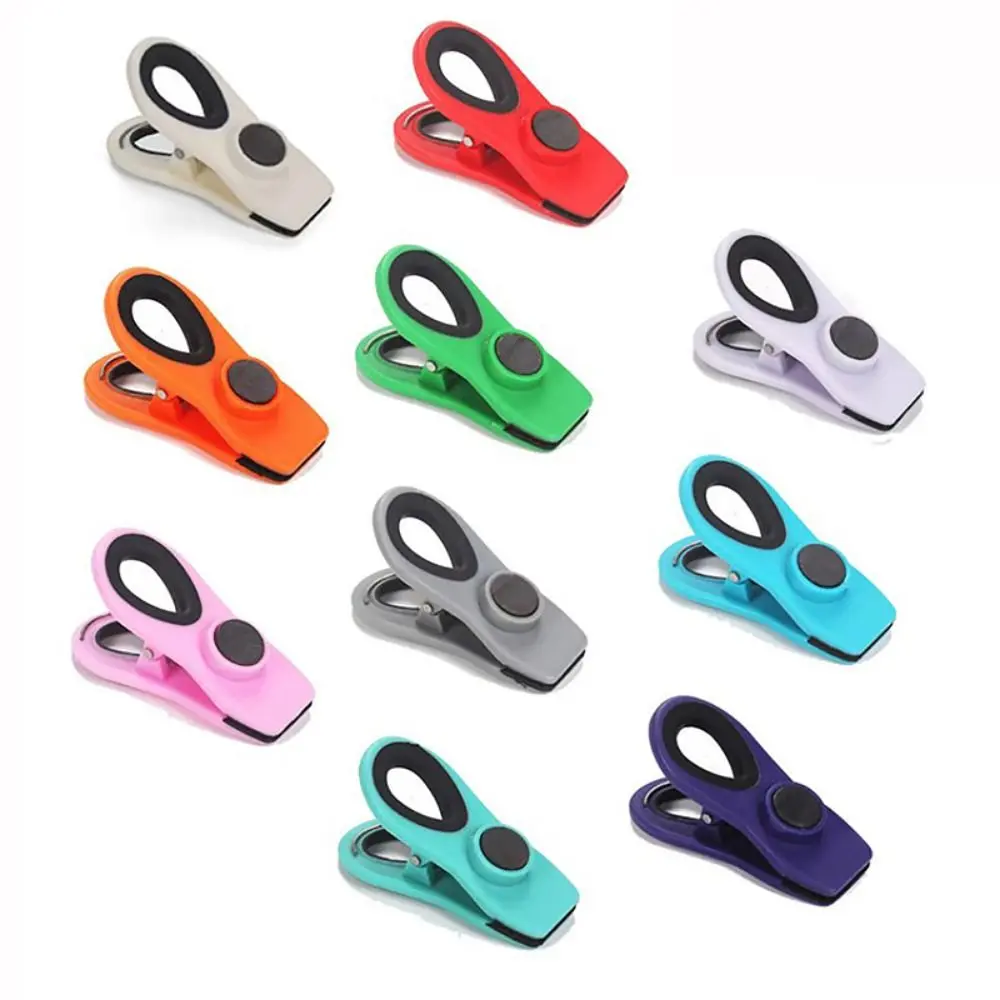 Moisture-proof Refrigerator Magnetic Clip Strong Magnet Non-slip Memo Note Magnet Clip Food Grade Food Sealing Clip Memo Note