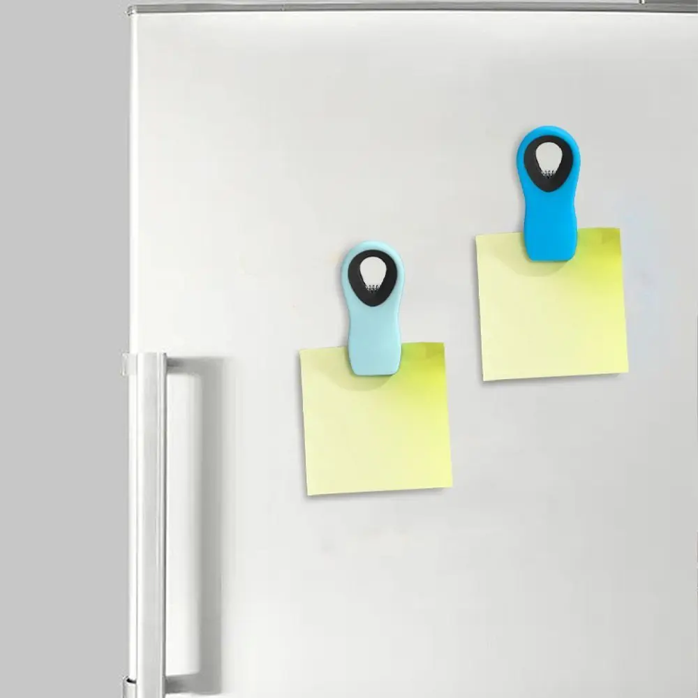 Moisture-proof Refrigerator Magnetic Clip Strong Magnet Non-slip Memo Note Magnet Clip Food Grade Food Sealing Clip Memo Note