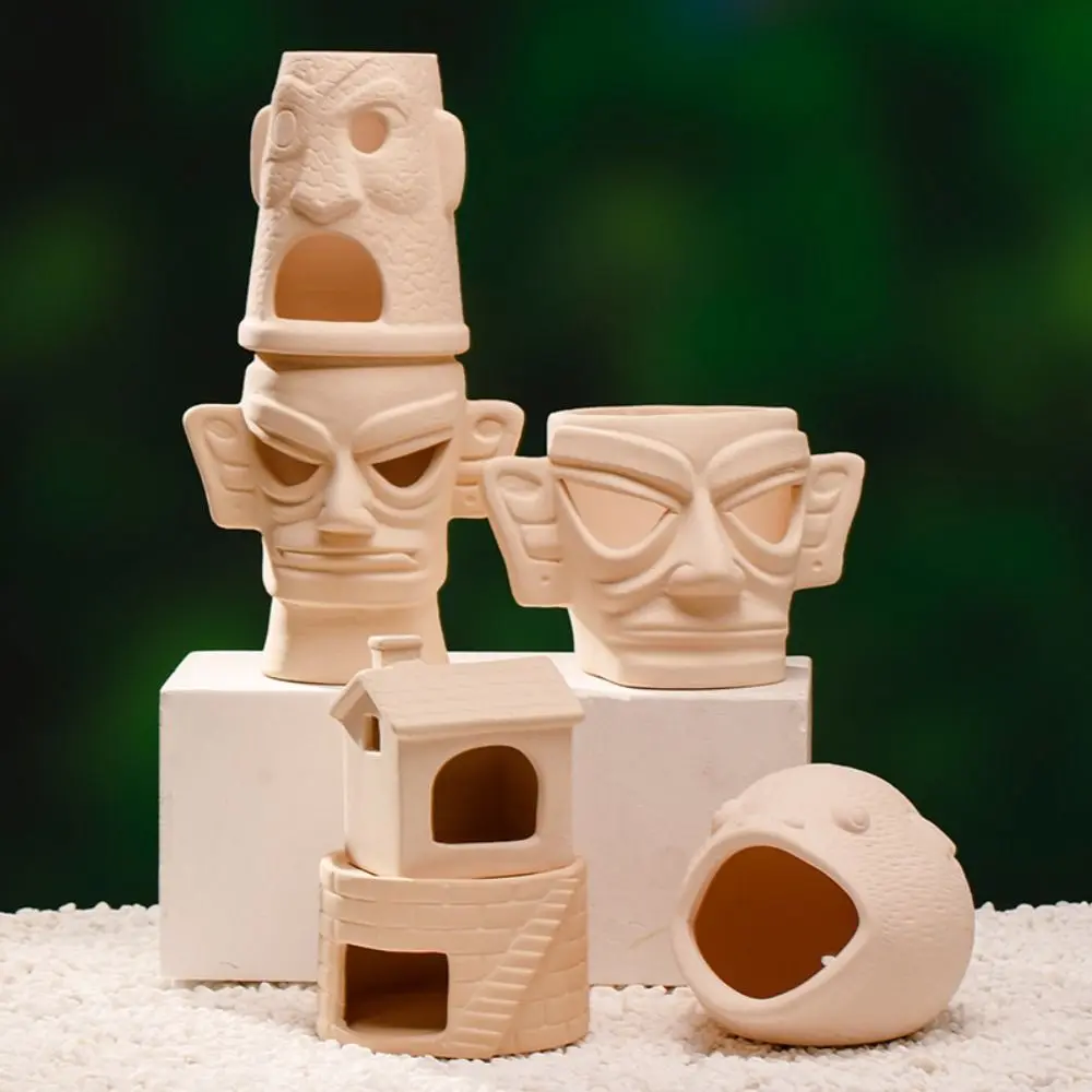 Ceramic Aquarium Shrimp Hideaway Multi-style Decorative Fish Hiding Shelter Multifunctional Creativity Breeding House Cave