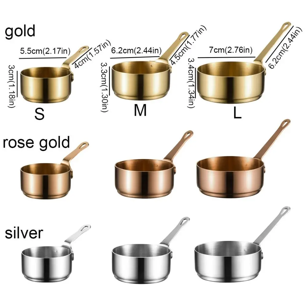 Multifunction Stainless Steel Sauce Cup Non-rust 50/80/100ML Sauce Dipping Bowl with Handle Seasoning Bowl Salad