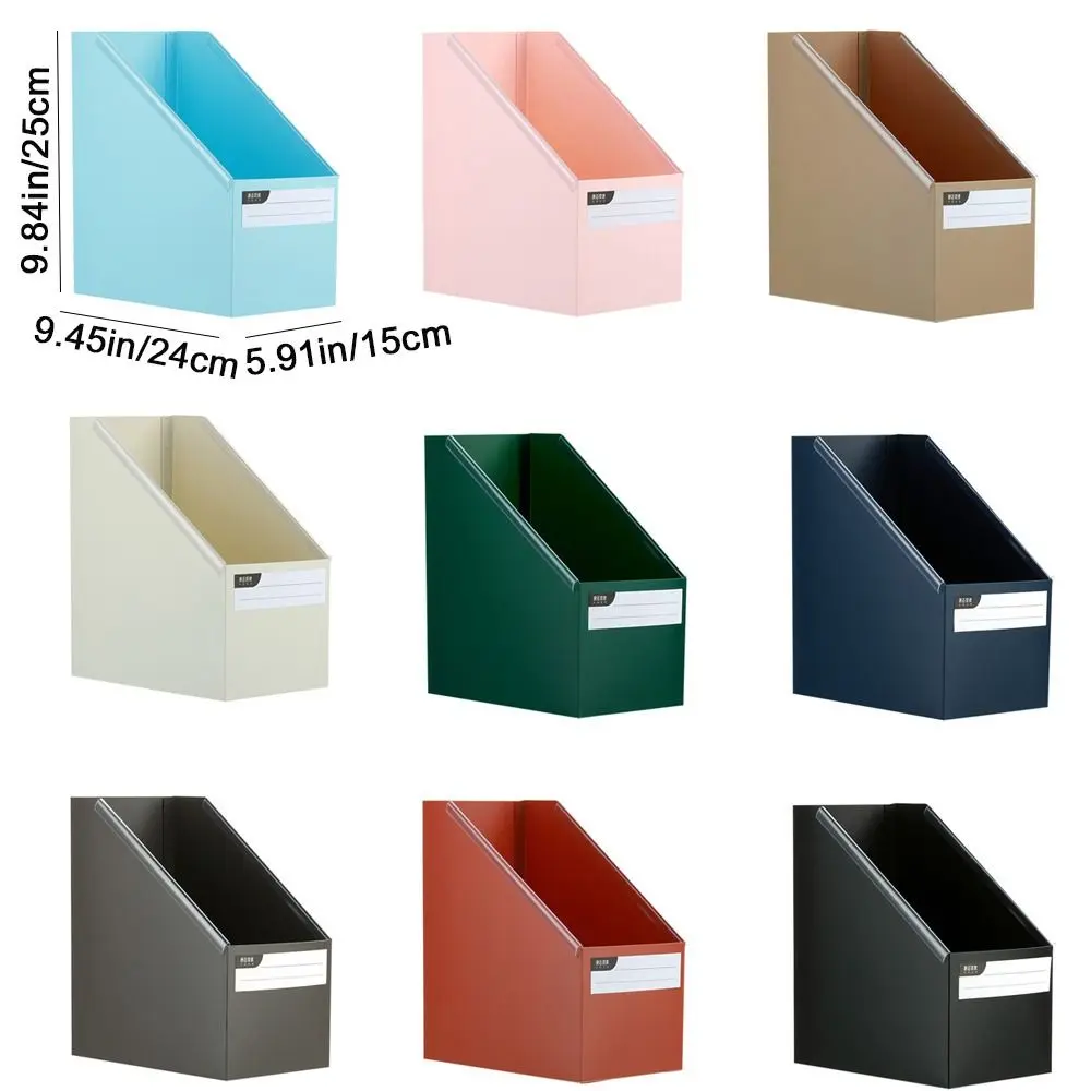 Simple Plastic Foldable Book Storage Box A4 Large Capacity Desktop Book Storage Box Waterproof File Sorting Rack Office
