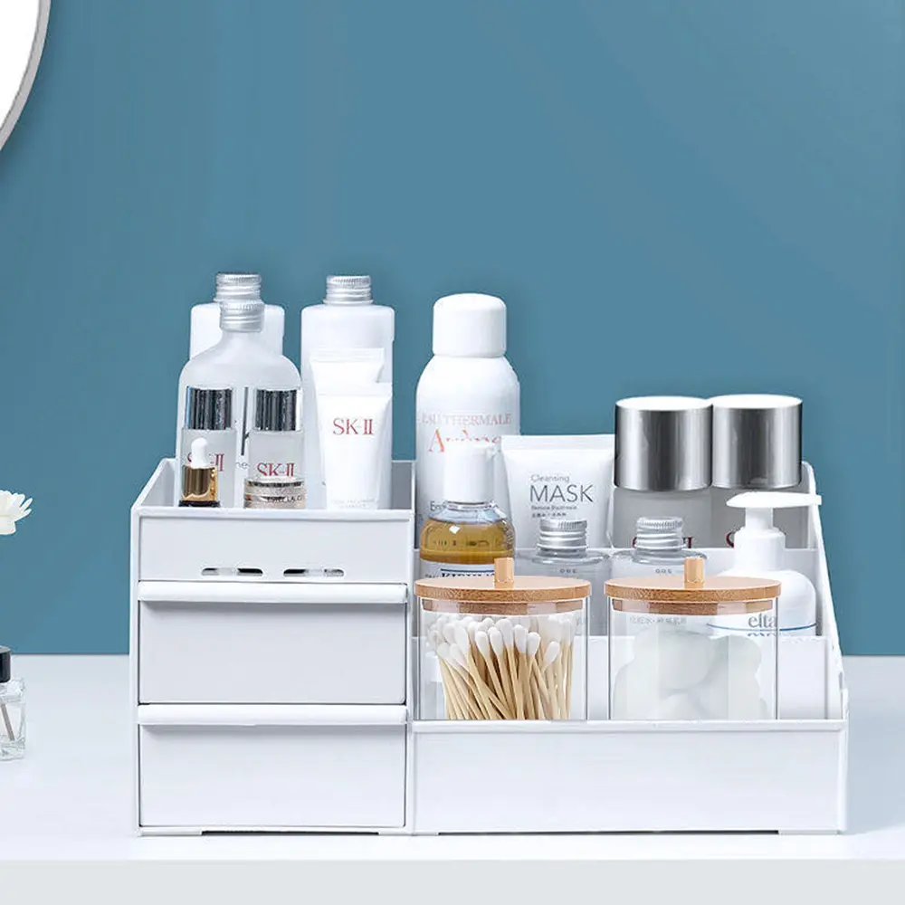 Acrylic Storage Candy Container for Bathroom Accessories Cotton Ball Dispenser Bathroom Jars Cotton Swab Holder Qtips Holder