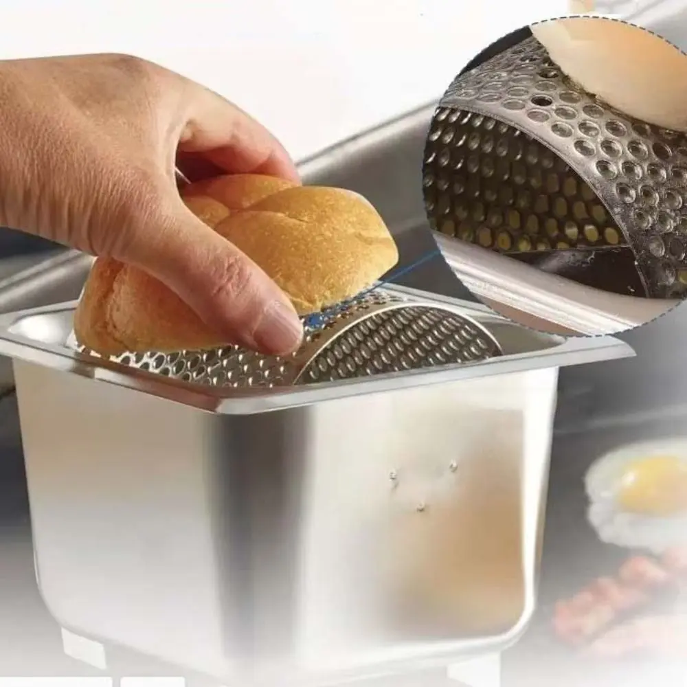 Stainless Steel Butter Roller with Base Removable Butter Applicator Efficient Labor-saving Butter Spreader Wheel Burger Shop