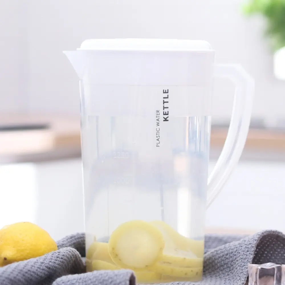 Household Large Capacity Cold Water Kettle 1.3/2.2/3L Fall-resistant Pitcher Heat Resistant Plastic Juice Jug Refrigerator