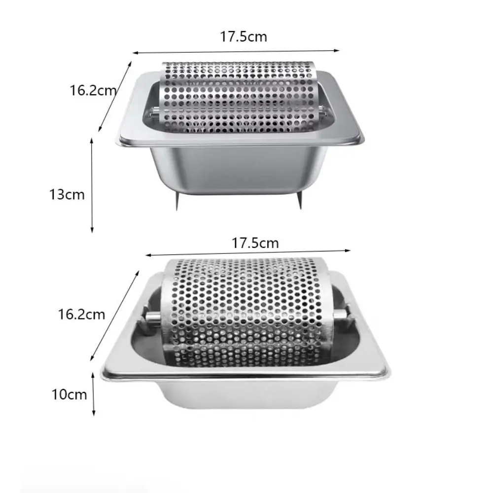 Stainless Steel Butter Roller with Base Removable Butter Applicator Efficient Labor-saving Butter Spreader Wheel Burger Shop