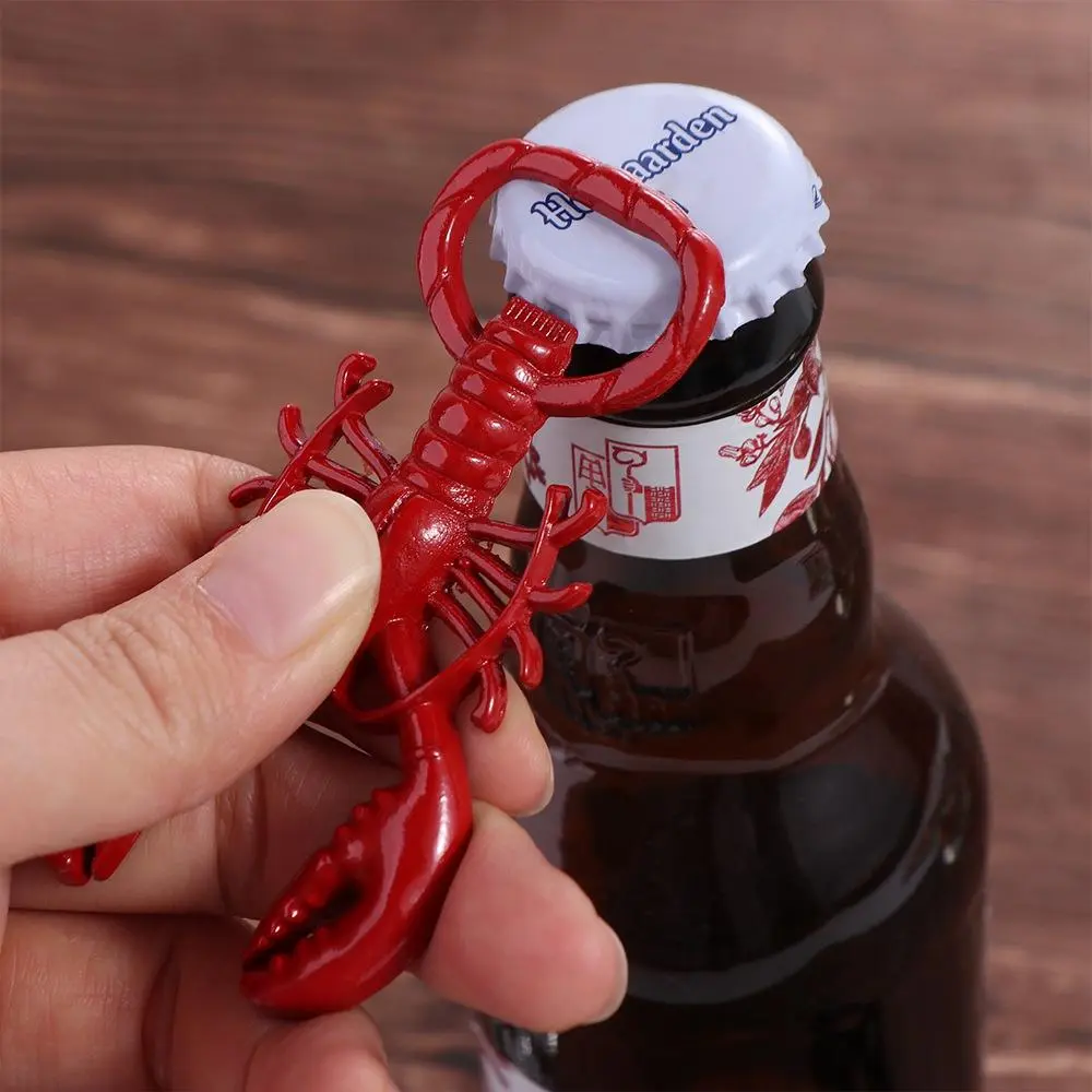 Metal Lobster Corkscrew Bottle Opener Multifunctional Portable Keychain Creative Wine Bottle Remover Wine Bottle Opening
