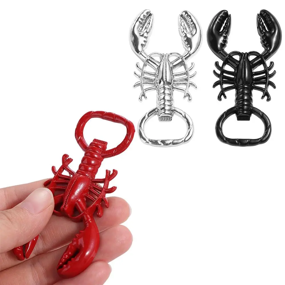 Metal Lobster Corkscrew Bottle Opener Multifunctional Portable Keychain Creative Wine Bottle Remover Wine Bottle Opening