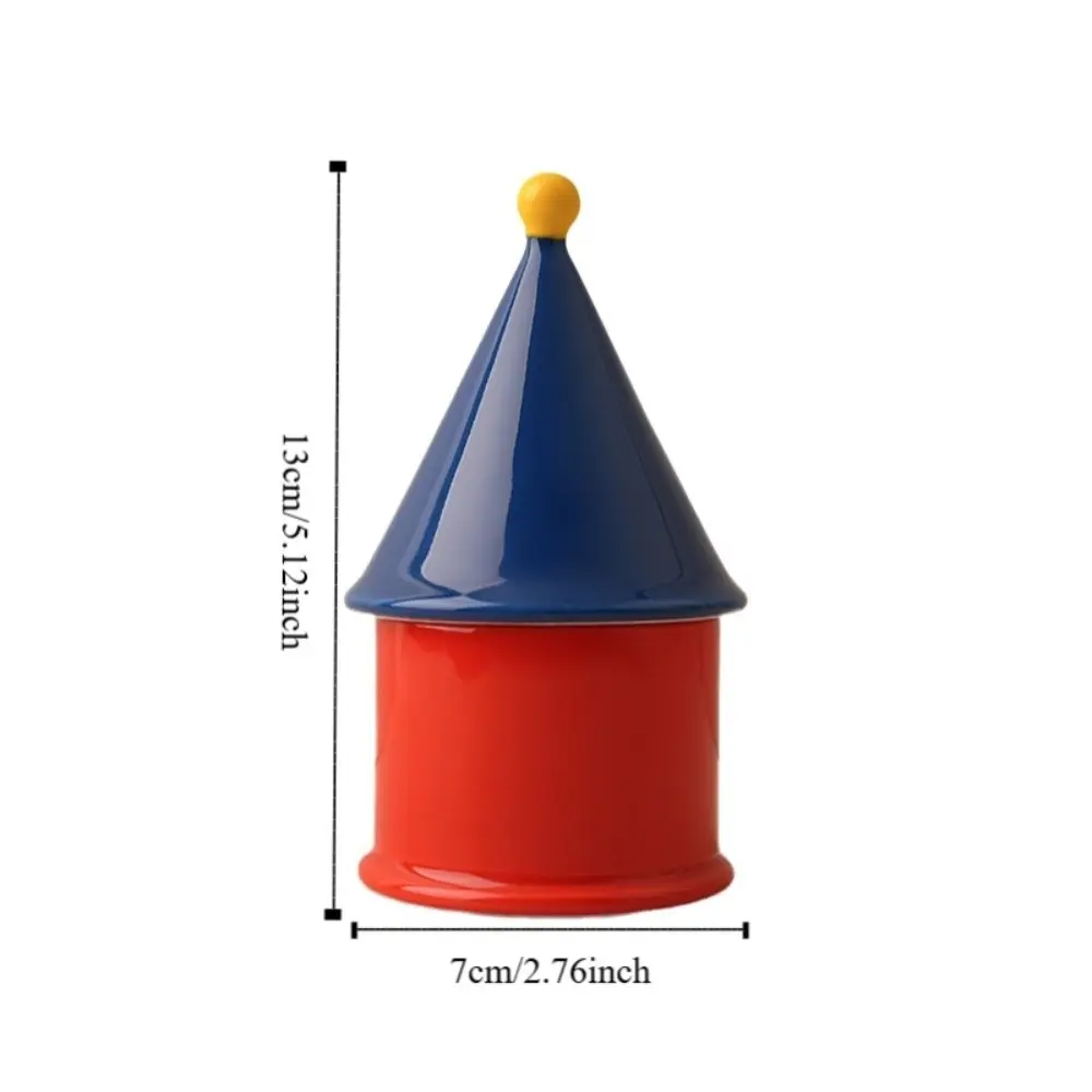 Light Luxury Toothpick Box Multi-functional Decorative Floss Cotton Swab Organizer House Shape Ceramic Storage Box Dining Table