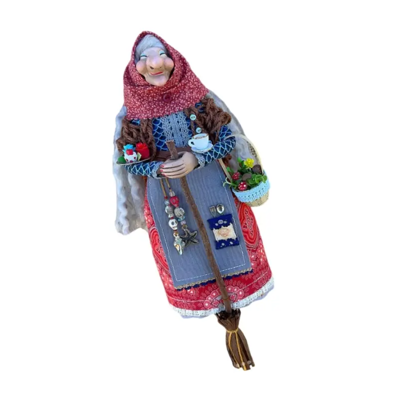 39BB Kitchen Witch Doll Enchanting Cooking Doll Kitchen Hanging Decor Good Luck Cooking Doll Magics Kitchen Home Decoration