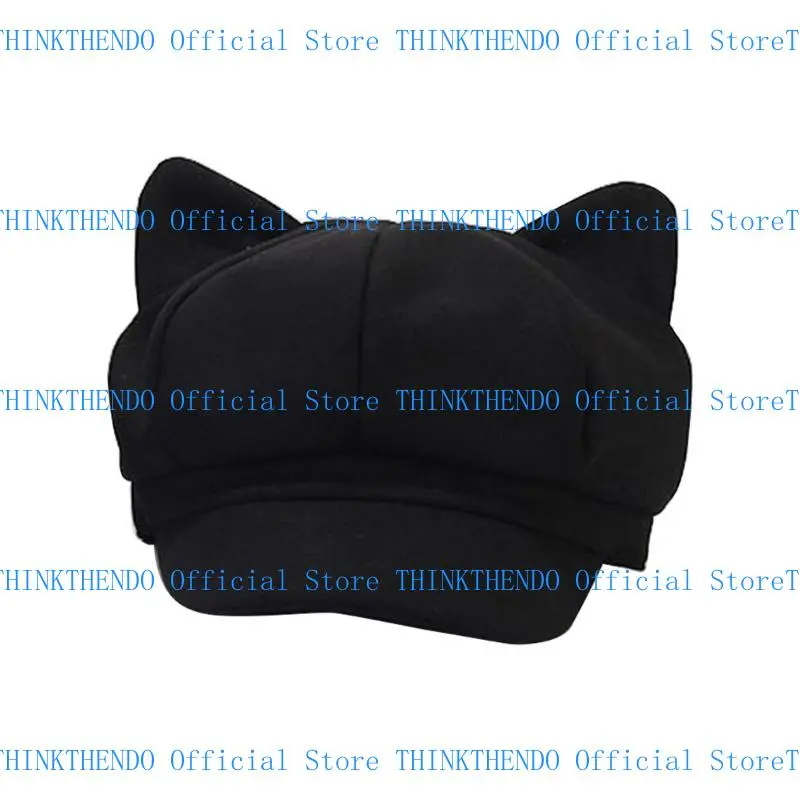 652F Ear Hat for Adult Female Fashion Y2K Octagonal Hat InsStyle Driver Hat Cool Girls Shelby for Springs