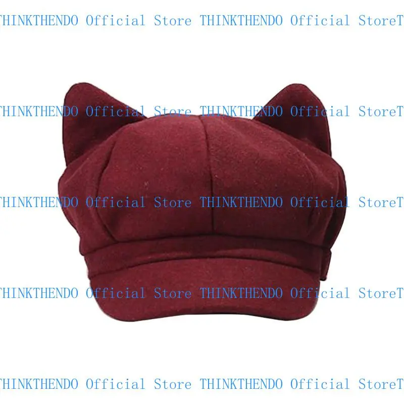 652F Ear Hat for Adult Female Fashion Y2K Octagonal Hat InsStyle Driver Hat Cool Girls Shelby for Springs