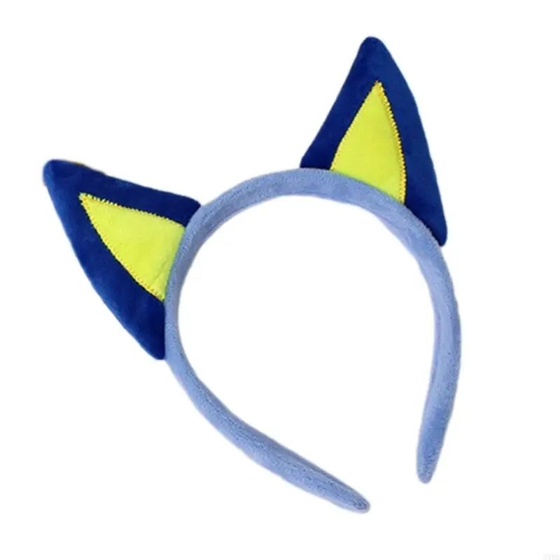 652F Cosplay Anime Character Headband Elastic Dog Ear Hair Hoop Plush Headpiece Christmas Masquerade Party Headband