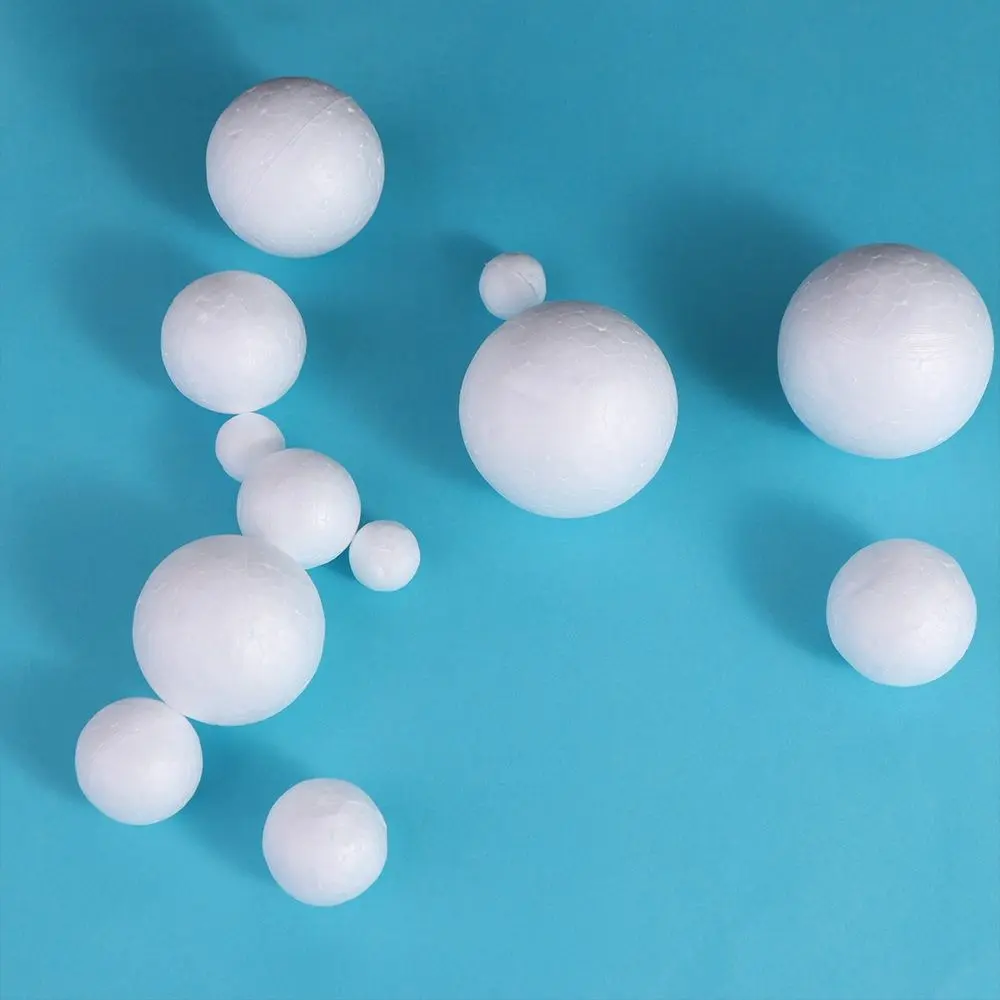 DIY Supplies Mini Foam Balls White Round Christmas Balls Polystyrene Christmas Ornaments Xmas tree