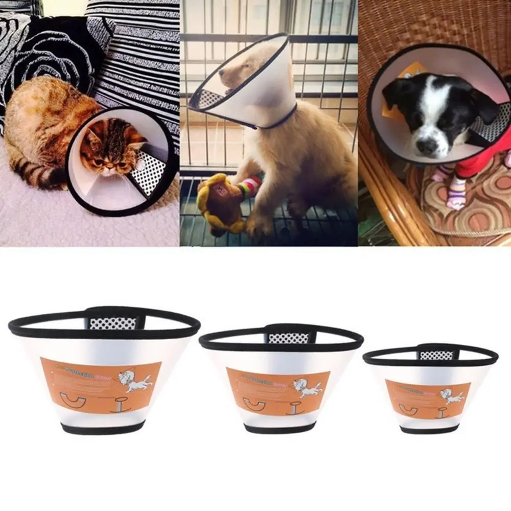 Anti-lick Anti-bite Cats Dogs Health Protection Cover Elizabethan Collar Pets Protective Collar Neck Cone Recovery