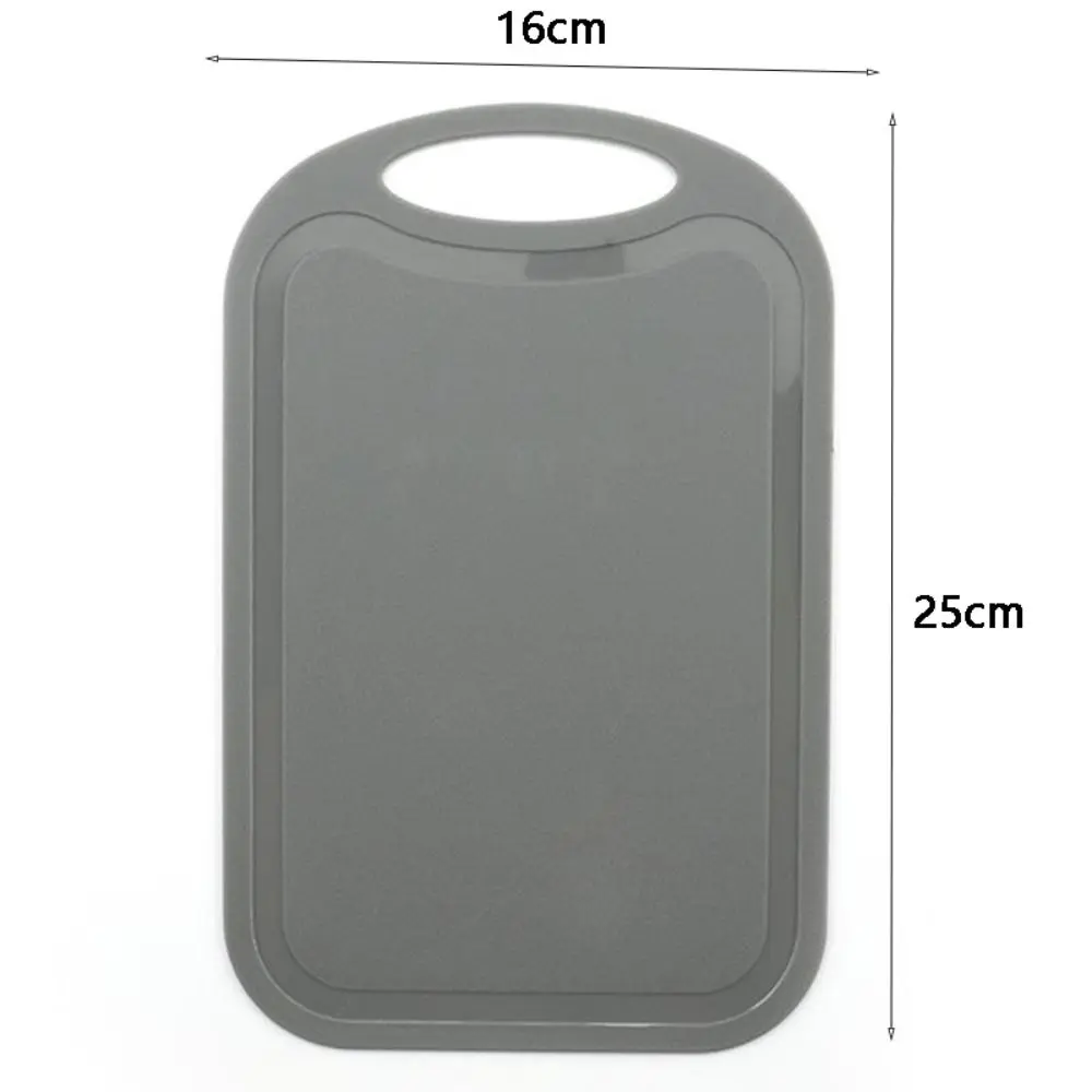Rectangle Nonslip Plastic Cutting Board with Groove Hangable Chopping Board Easy To Clean Frosted Texture Chopping Block