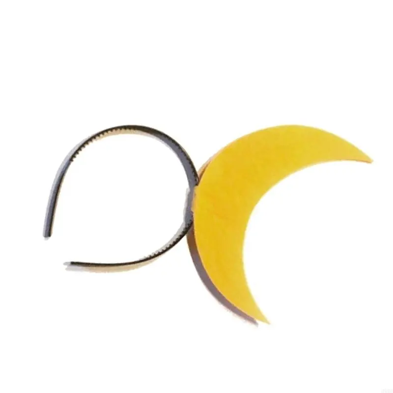39BB Creative Sun Headpiece Proms Birthday Star Hairbands Fun Headwear Eye-catching Moon Hair Headwear