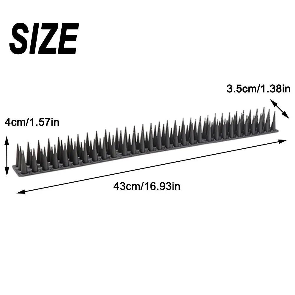8/12pcs Anti Climb Bird Scarer Repeller Long Lasting Waterproof Anti Bird Spike Strip Reusable Durable Pigeon Deterrent Spikes