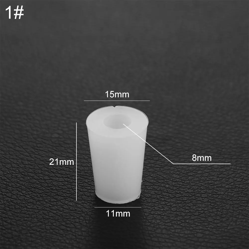 Hollow Wide Mouth Bottle Water Pipe Silicone Silicone Plug Fermenter Cover Bottle Stopper Test Tube