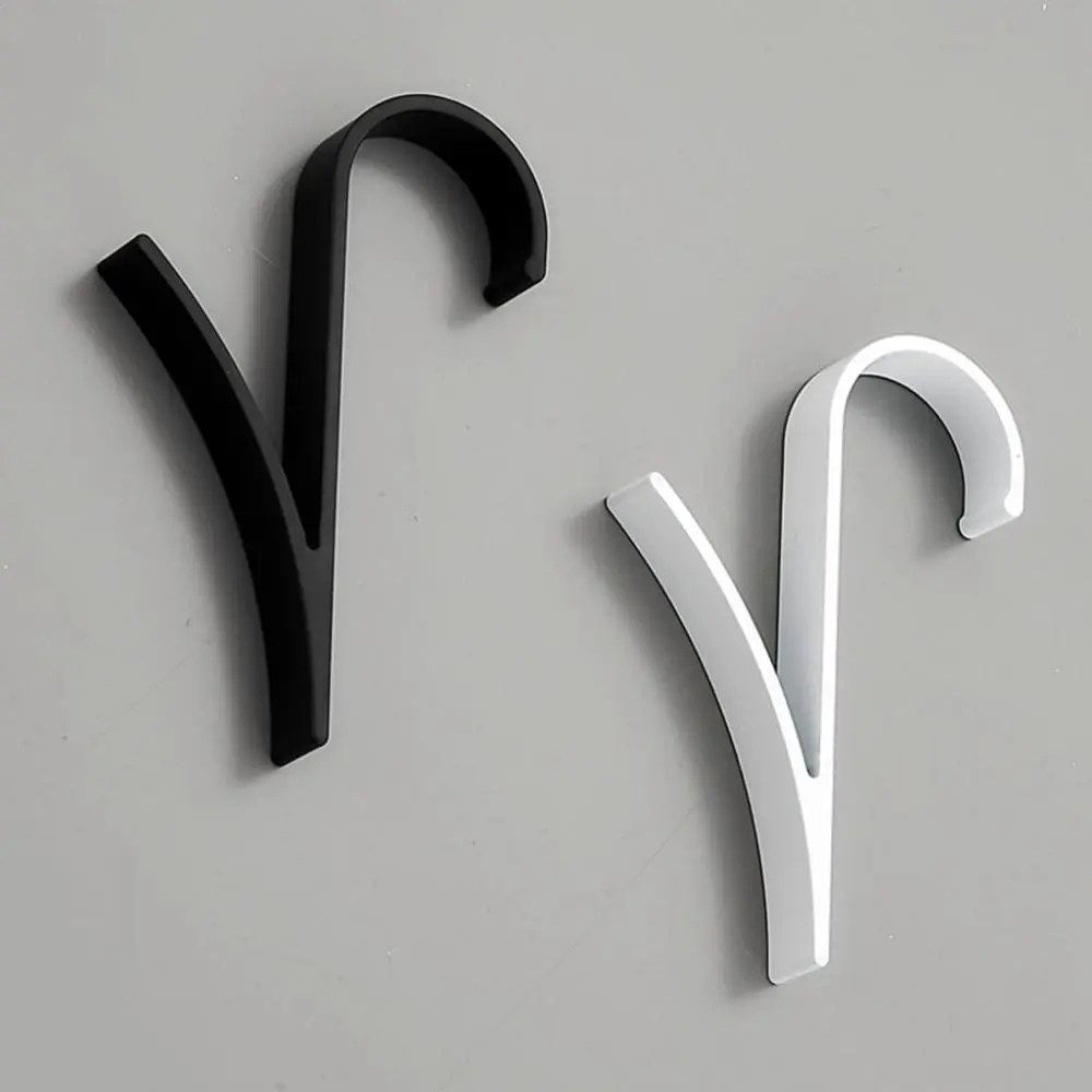 1 Pcs 2/7 Shape Aluminium Alloy Multifunctional Creative Punching-free Pothooks Radiator Hanger Wall Hook Bathroom Organizer
