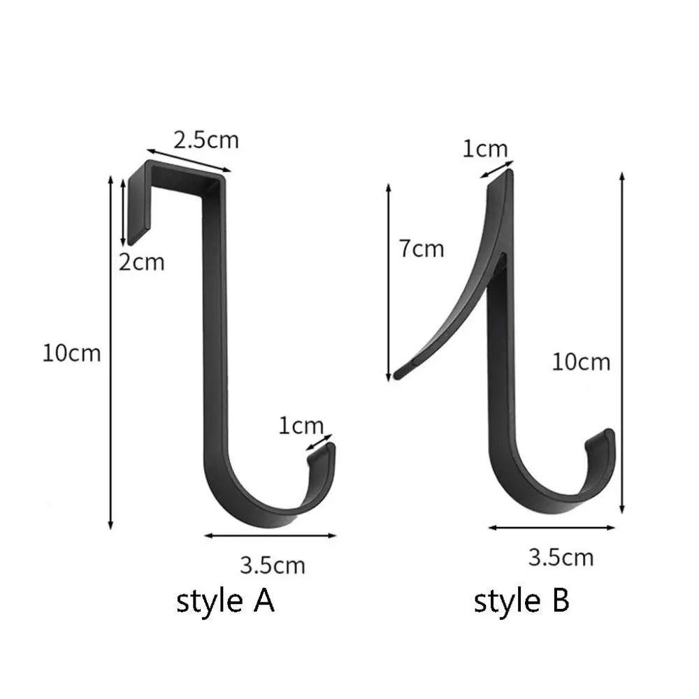 1 Pcs 2/7 Shape Aluminium Alloy Multifunctional Creative Punching-free Pothooks Radiator Hanger Wall Hook Bathroom Organizer