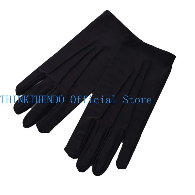 39BB Tuxedo Guard Jewelry Inspection Uniform Gloves Unisex Spandex Formal Mittens