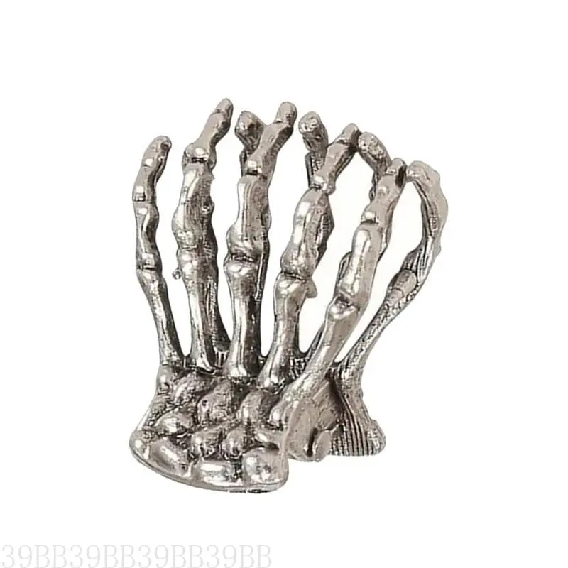 39BB Unique Hair Claw Clip Small Catch Hair Claw Clip Hair Adornment Cool Skeleton Hand Claw Clip Hair Ornamentation