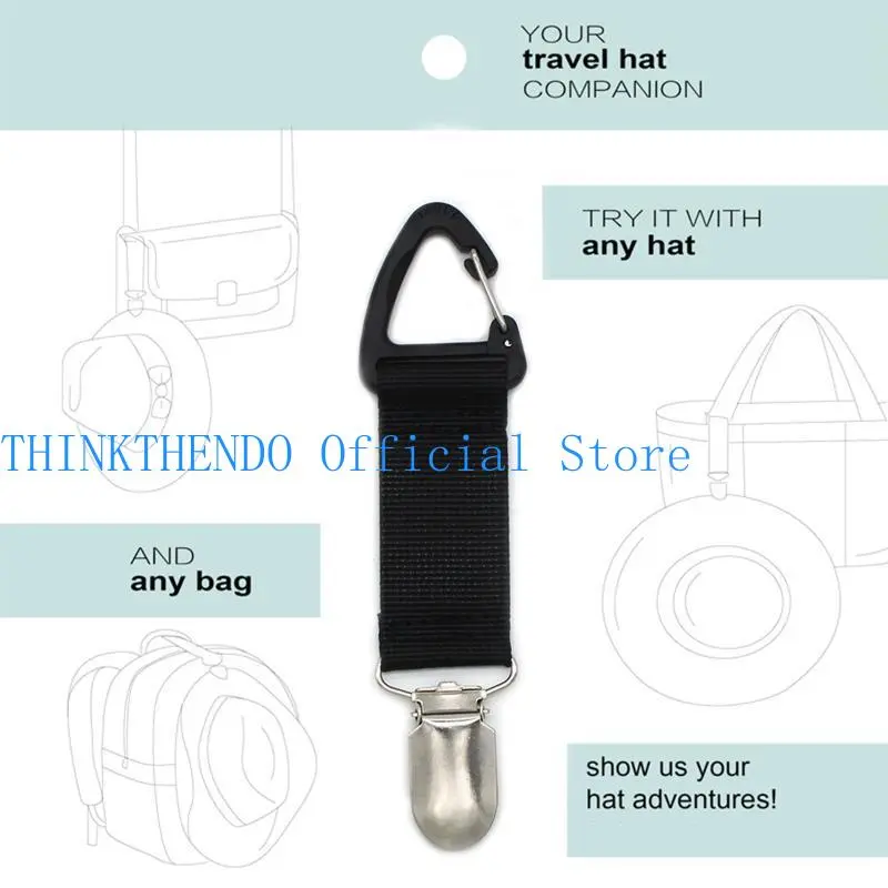 39BB Hat Clip for Travel Small Portable Fabric Clips for Holding on Bag Purse