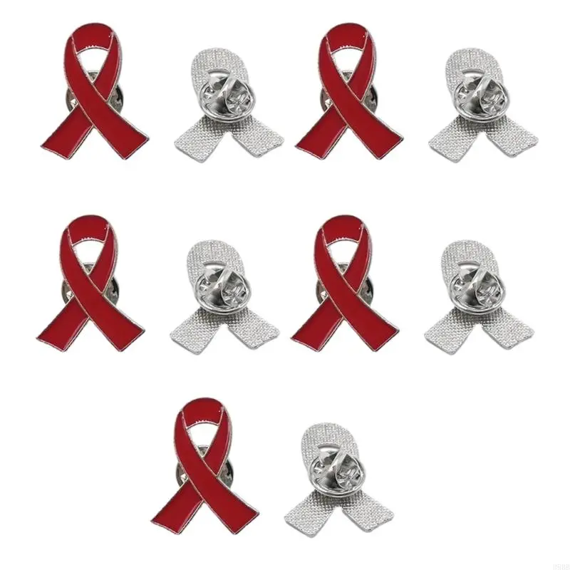 652F 10pcs Breast Cancers Awareness Lapel Pins Pink Ribbon Pins Ribbon Lapel Pins for Charity Recognition,Public Event