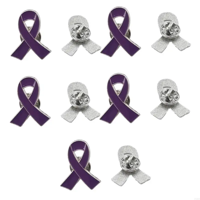 652F 10pcs Breast Cancers Awareness Lapel Pins Pink Ribbon Pins Ribbon Lapel Pins for Charity Recognition,Public Event